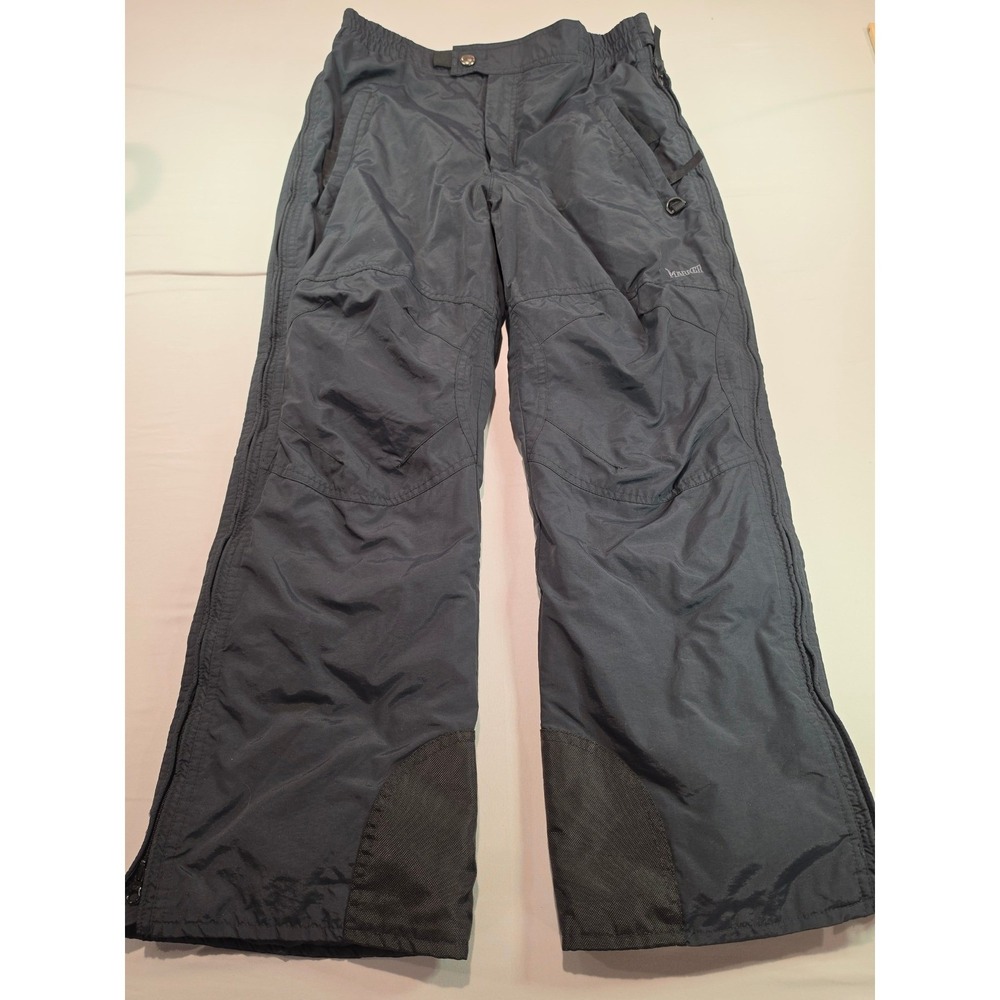 Marker Herren Mens Ski Pants Black Insulated Snow Pants Side Zip Small Short